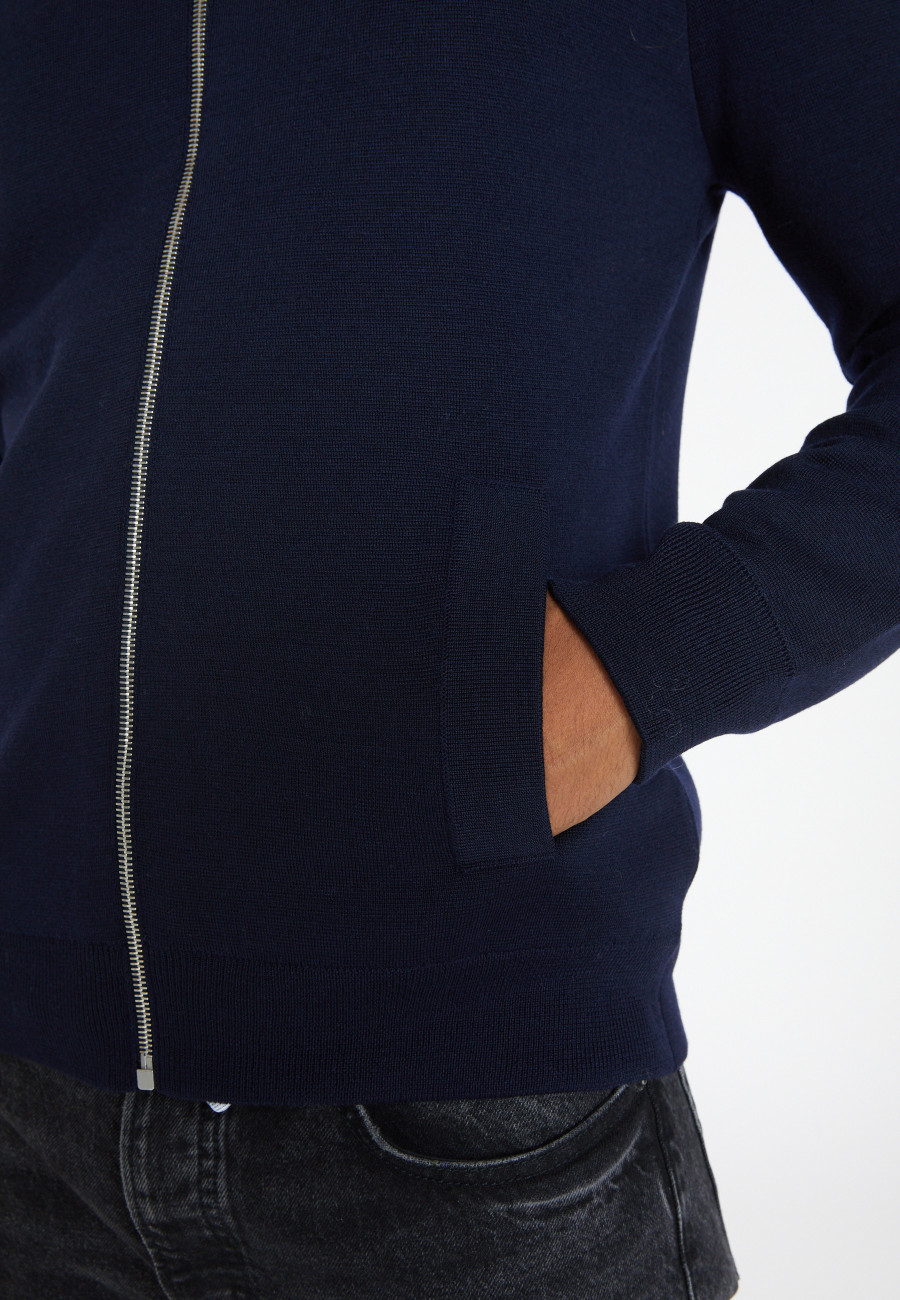 Casaco de lã merino com bolso Archibald