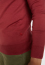 Trucker neck sweater with logo in merino wool - Ryan