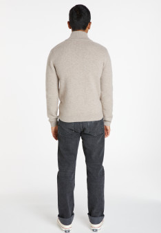Zipped jacket in 4-ply cashmere - Balthazar