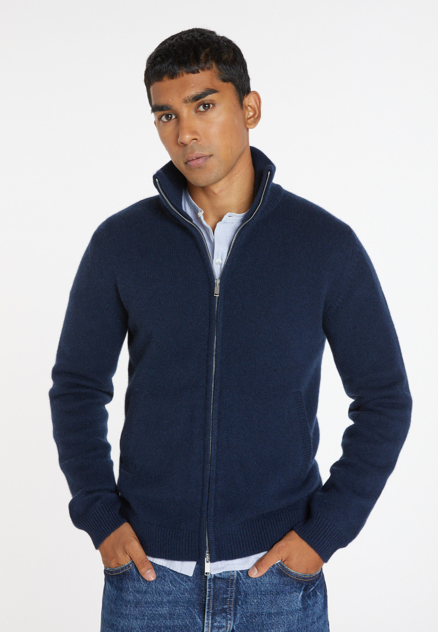 Gilet zippé cachemire 4 fils - Balthazar