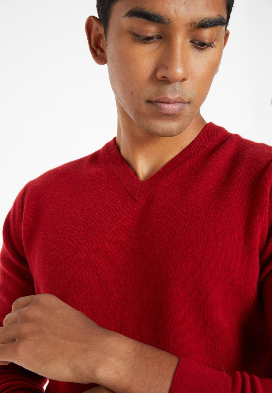 Pull col V en cachemire - Evann