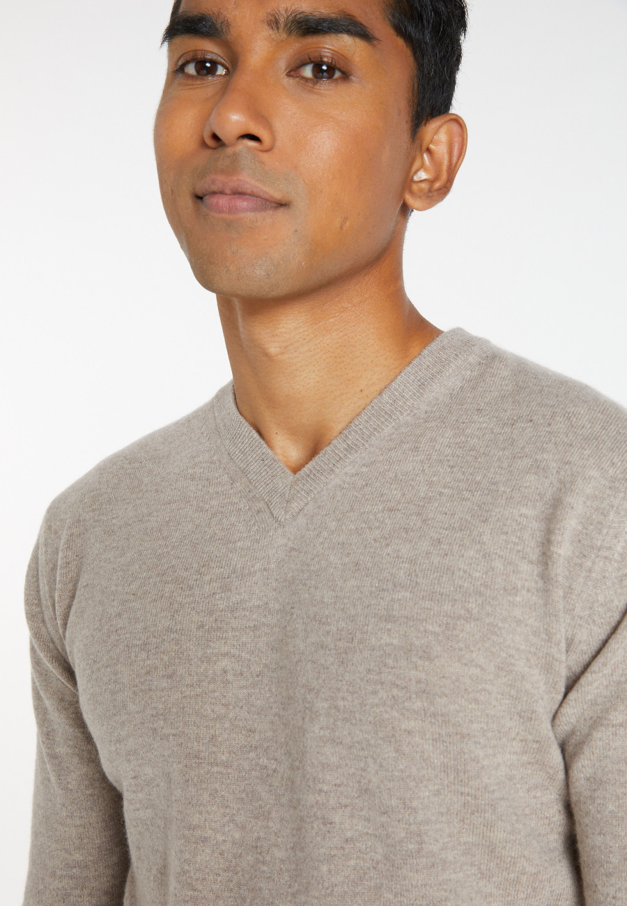 Pull col V en cachemire - Evann