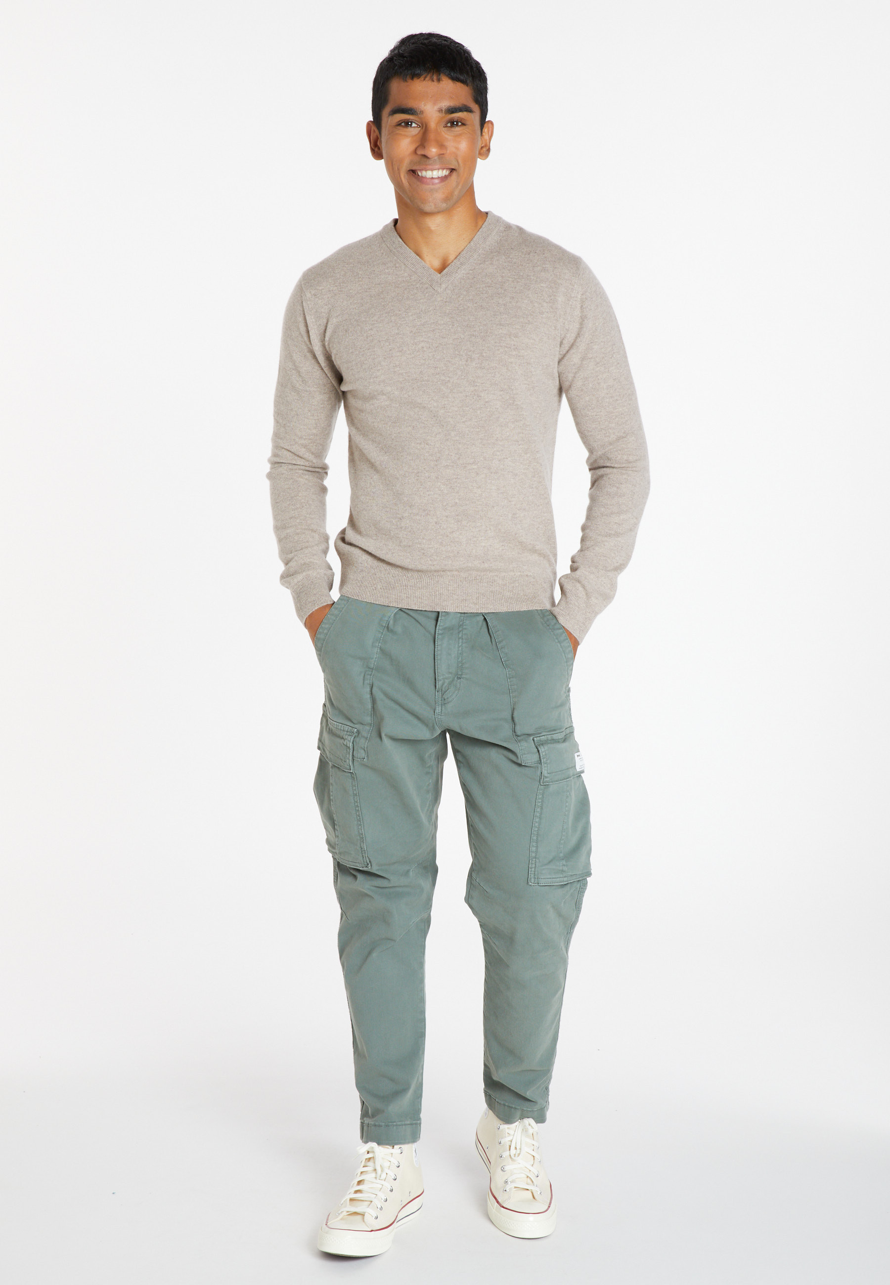 Pull col V en cachemire - Evann 8221