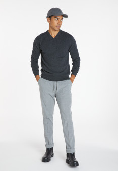 Pull col V en cachemire - Evann 8212