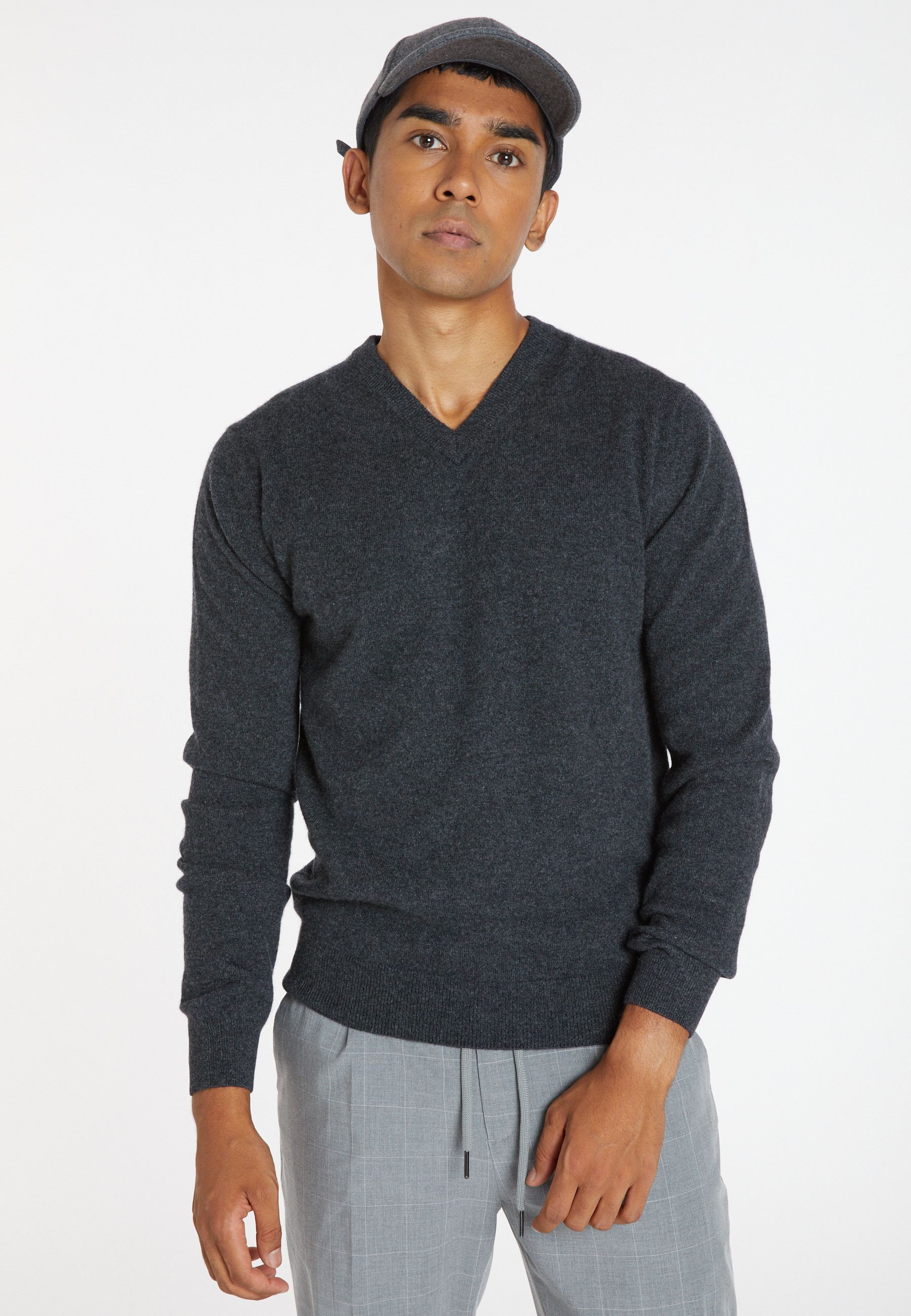 Pull col V en cachemire - Evann 8212
