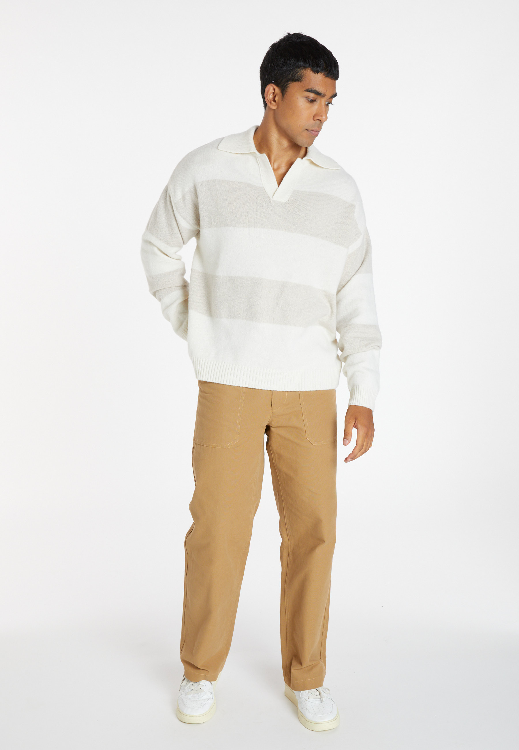 Pull col polo en laine et cachemire - Sean 8307