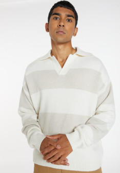 Wool and cashmere polo-neck sweater - Sean