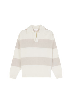 Pull col polo en laine et cachemire - Sean 8307