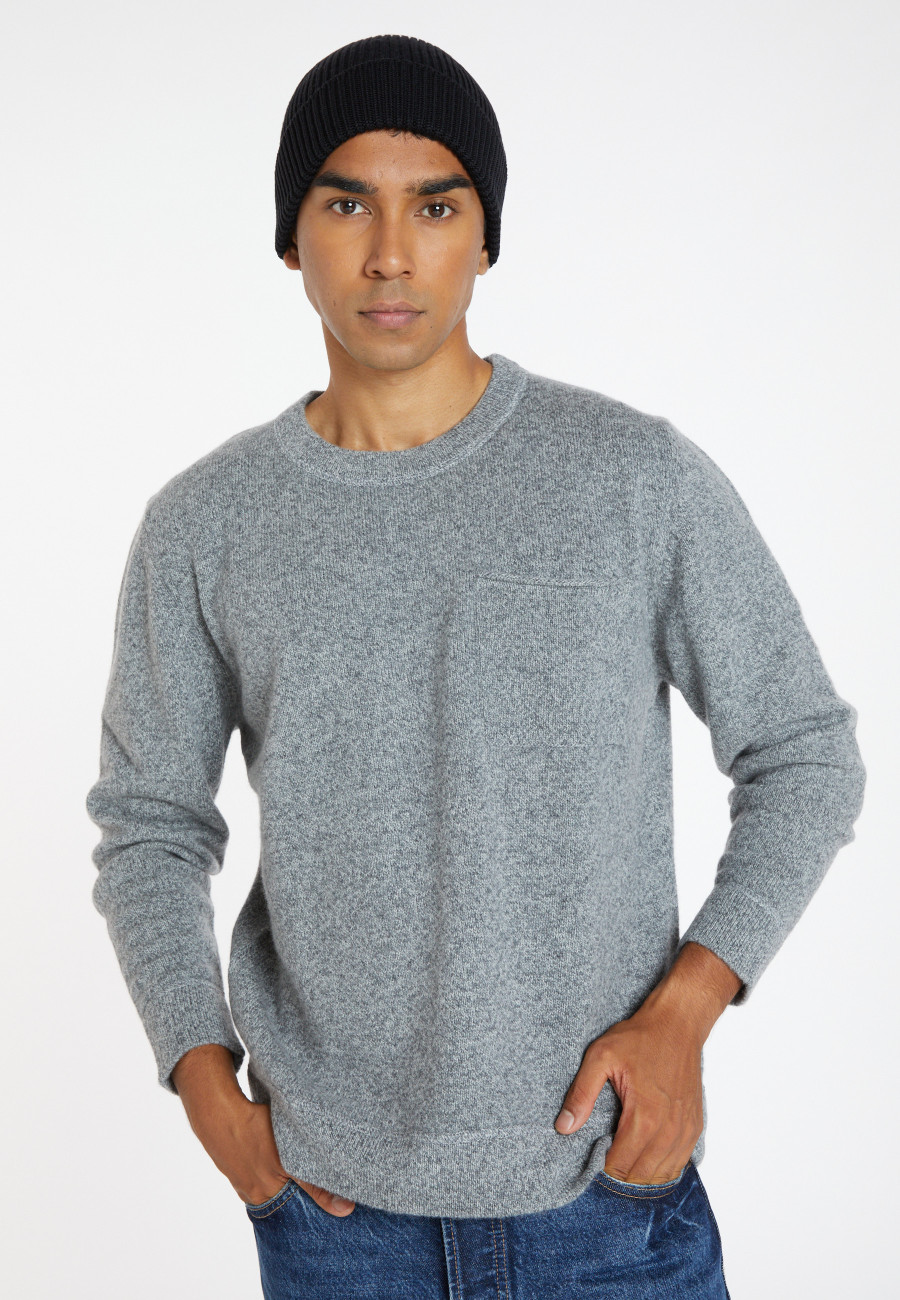 Wool and cashmere sweater with pocket - Tylan