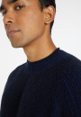 Pull maille cotelée en laine et cachemire - Sacha 8306