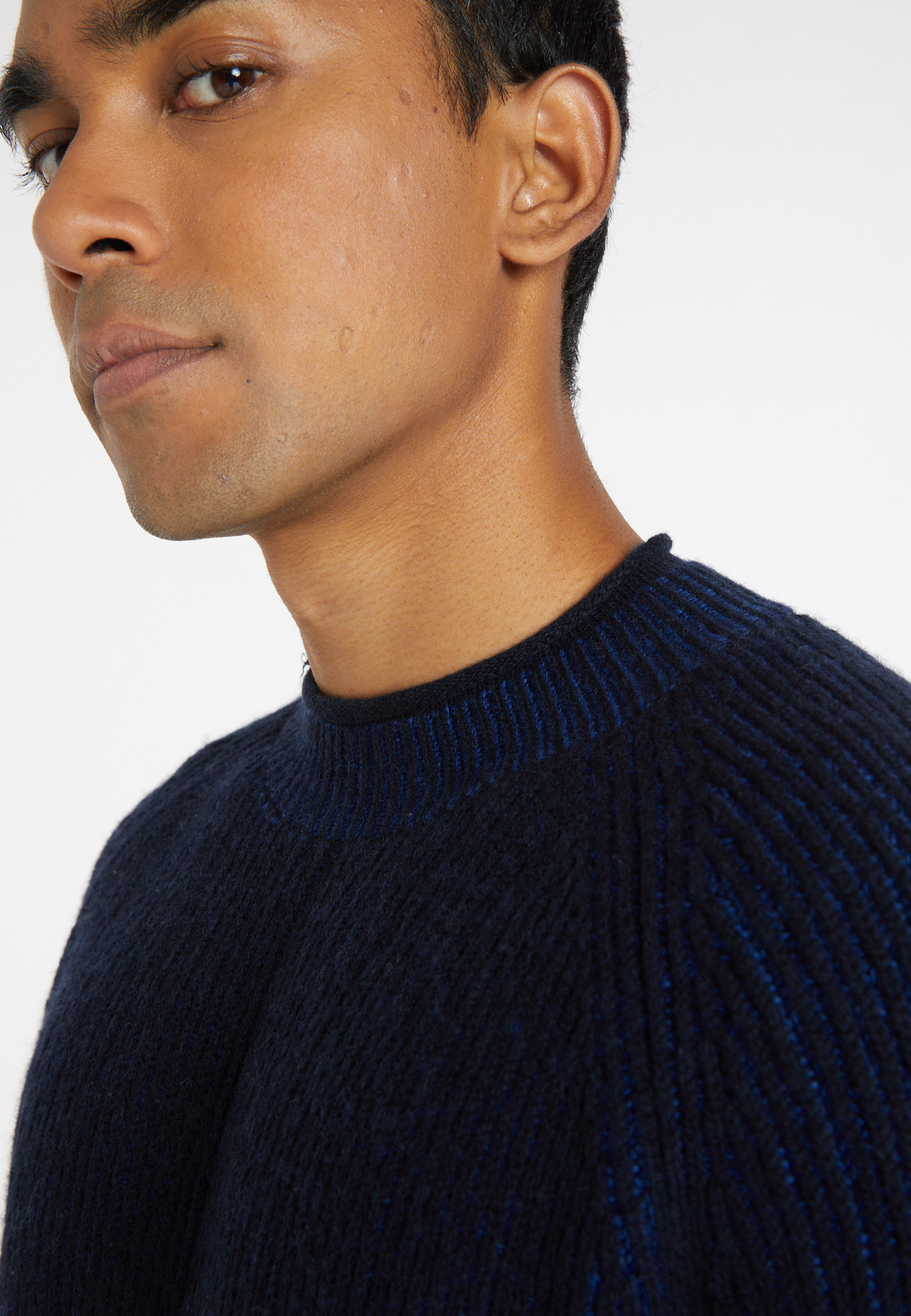 Pull maille cotelée en laine et cachemire - Sacha 8306