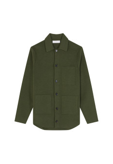 Merino wool button-down jacket - Samuel