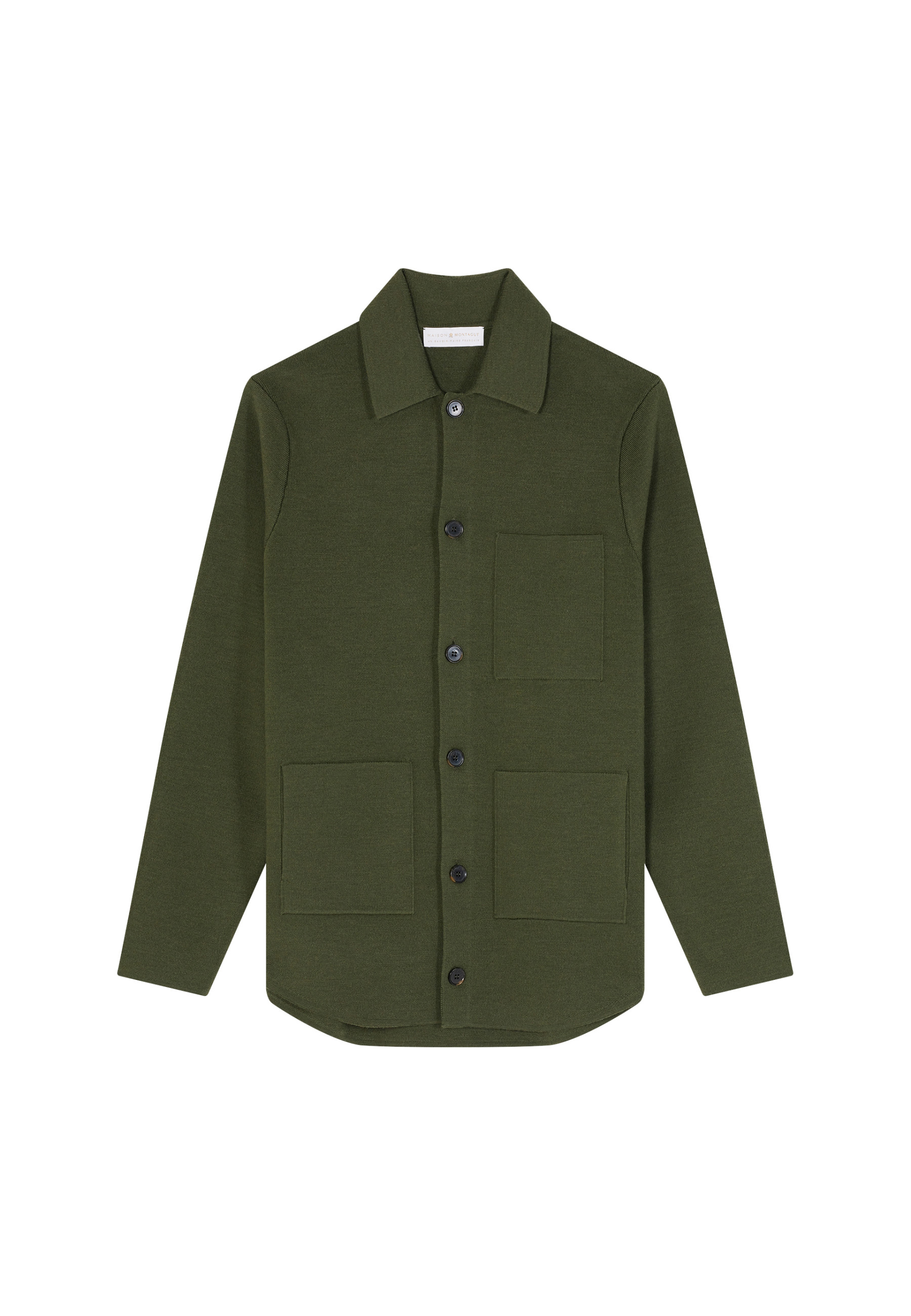 Veste boutonnée en laine mérinos - Samuel 8252