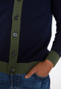 Gilet bicolore en laine mérinos - Silence 8302