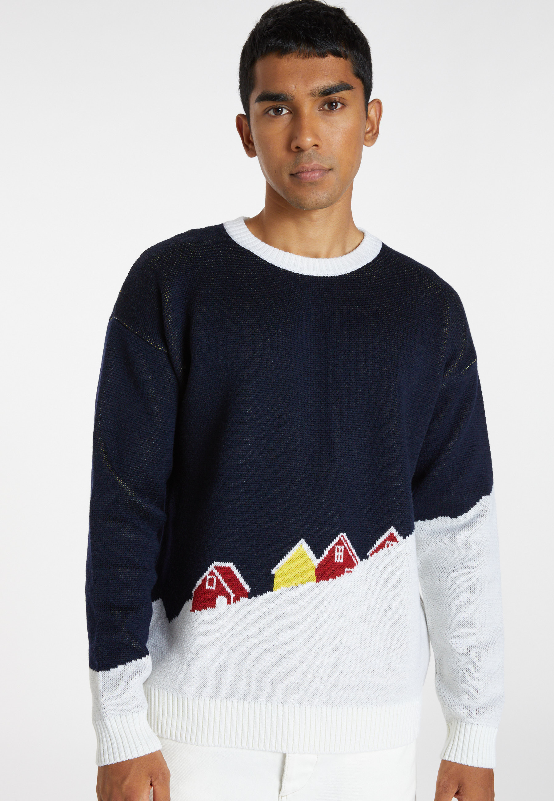 Pull graphique en laine mérinos - Stanley 8343