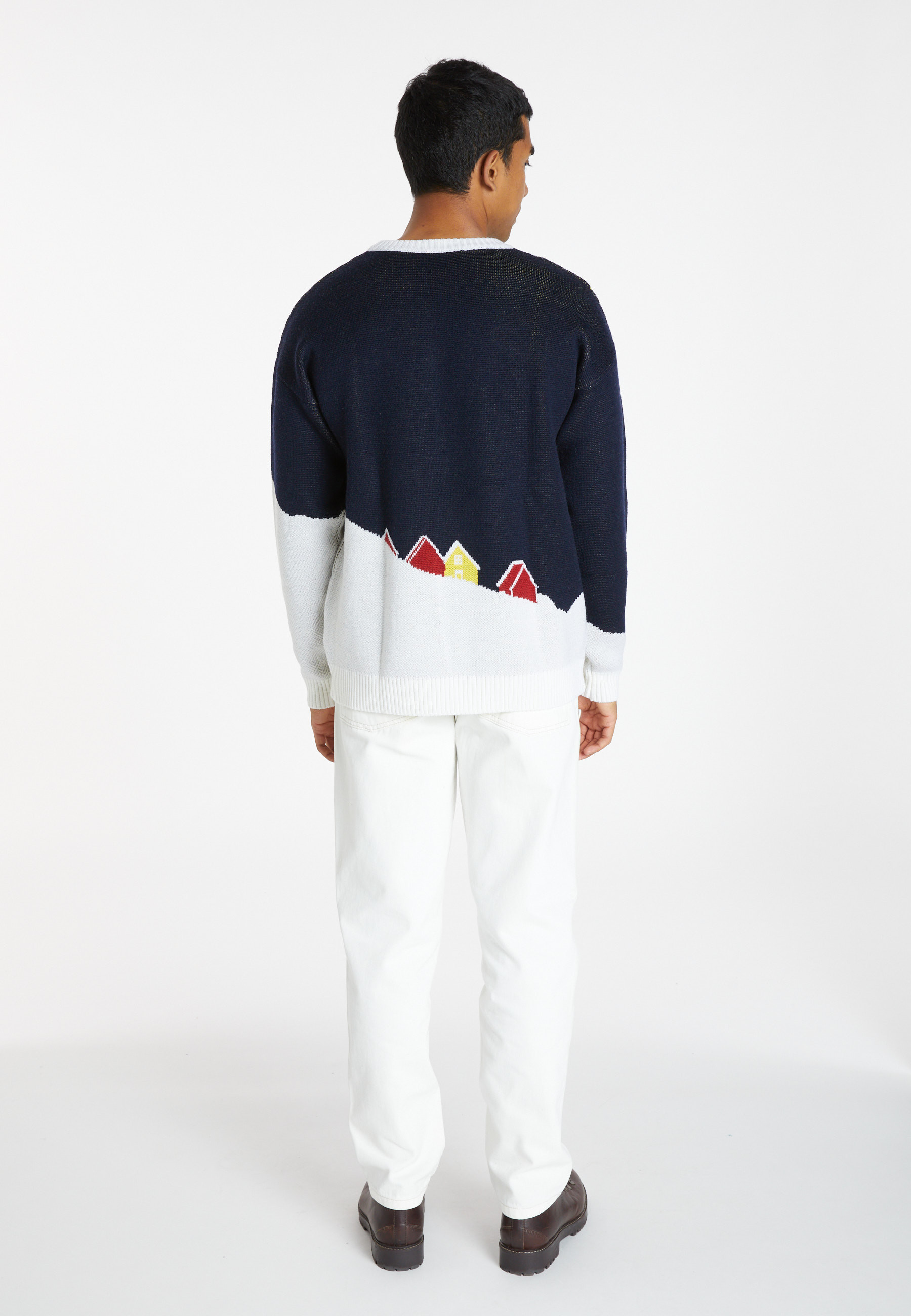 Pull graphique en laine mérinos - Stanley 8343