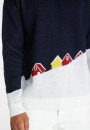 Pull graphique en laine mérinos - Stanley 8343