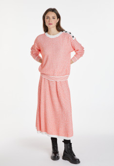 Merino wool chevron sweater - Coralise