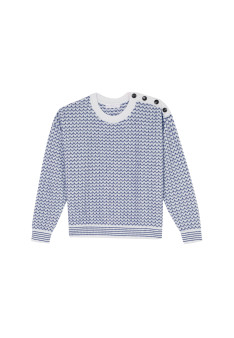 Merino wool chevron sweater - Coralise