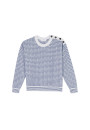 Pull motifs chevron en laine mérinos - Coralise 8303
