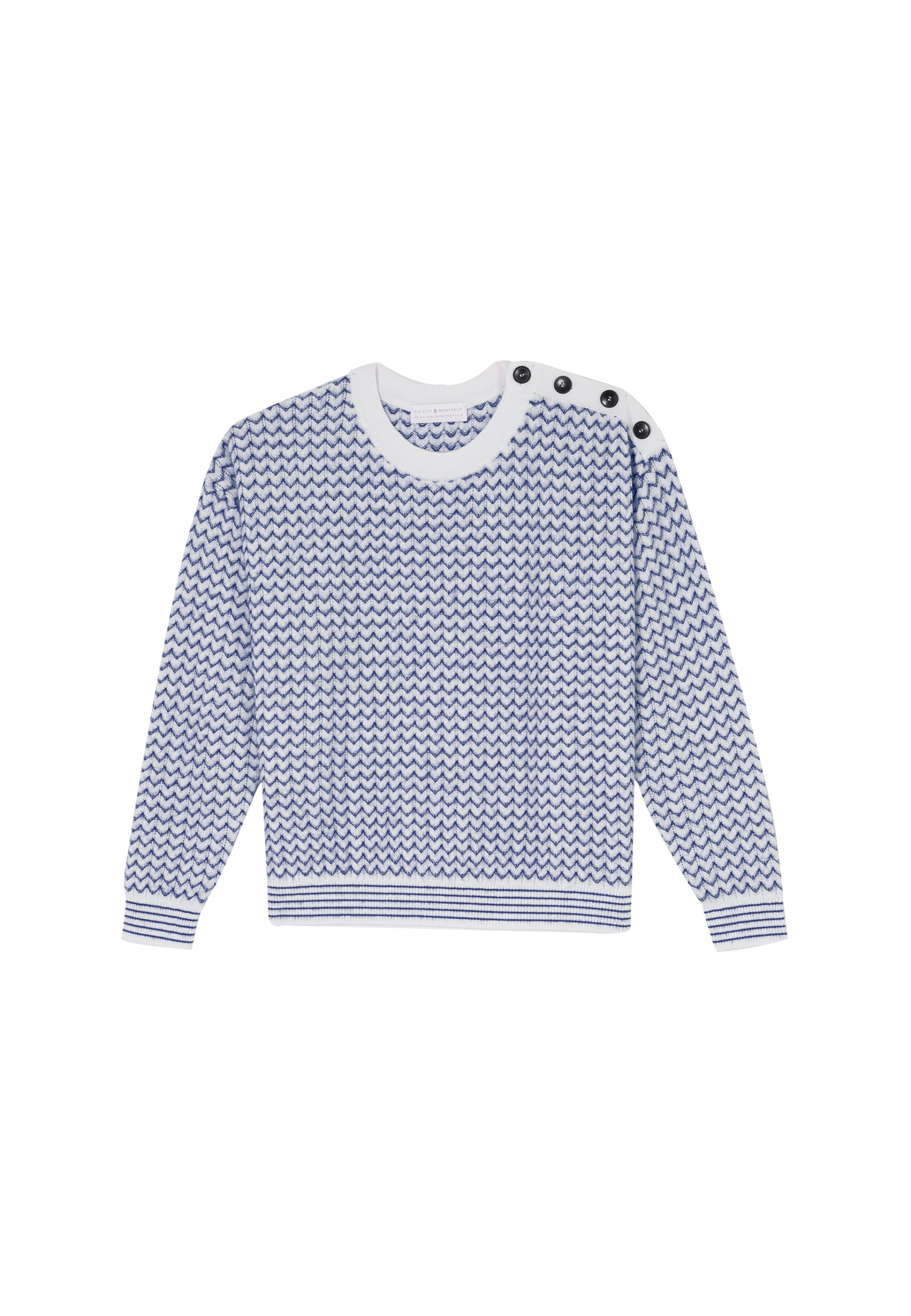 Merino wool chevron sweater - Coralise