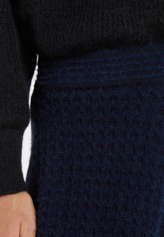 Long skirt in merino wool - Cecile