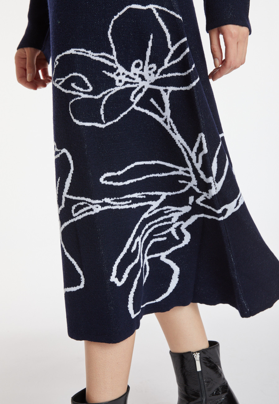 Robe évasée en laine mérinos - Charlize