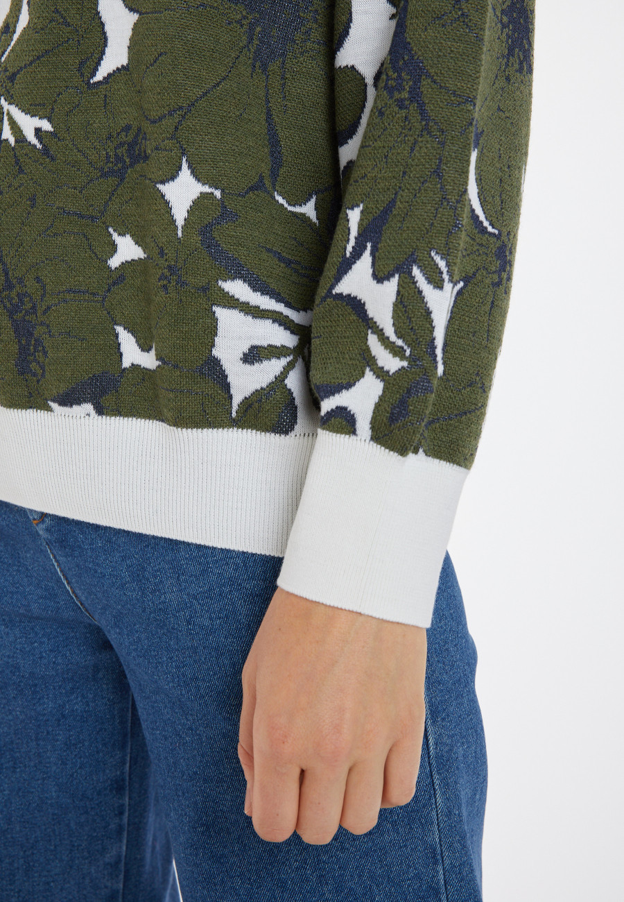 Pull à motifs en laine mérinos - Cassiopé