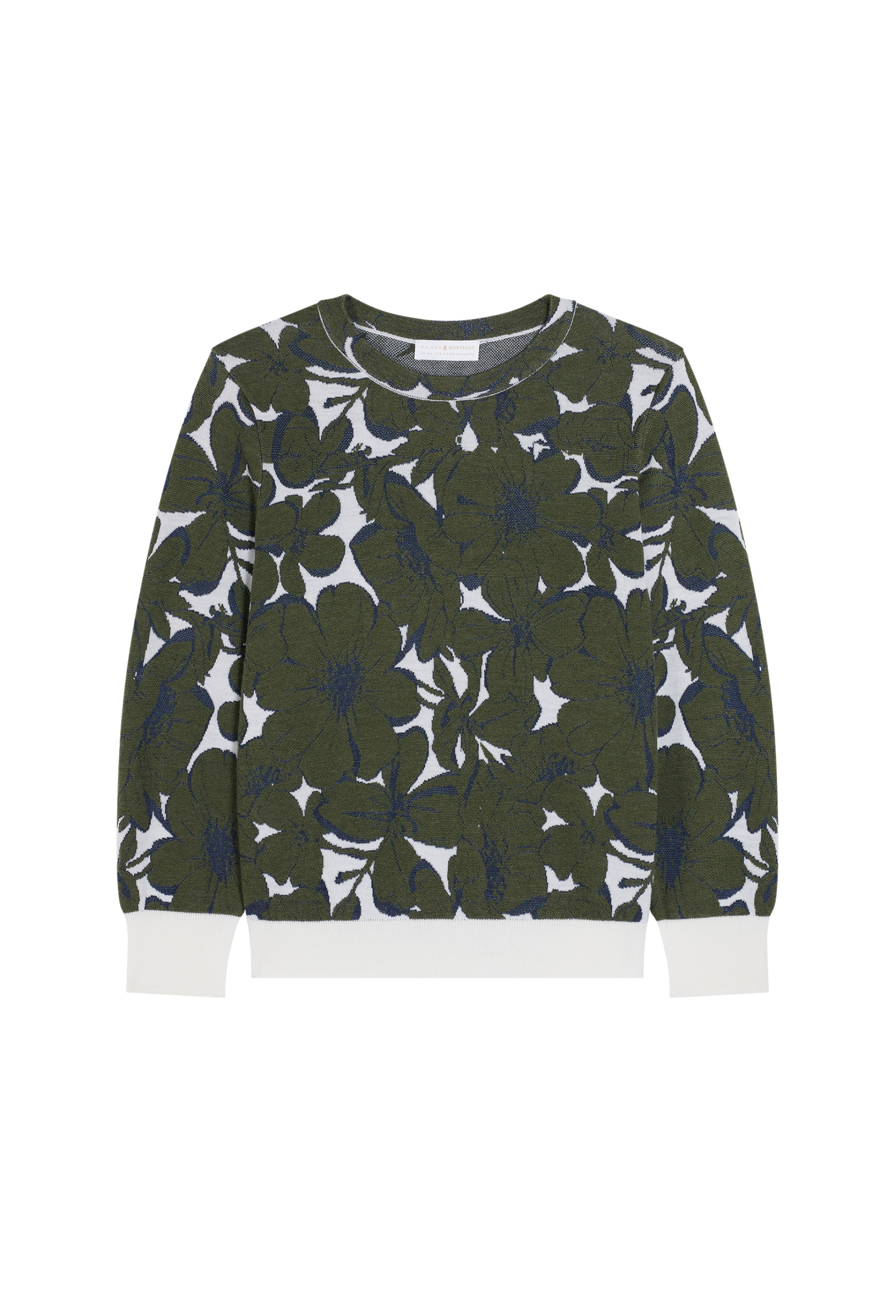 Pull à motifs en laine mérinos - Cassiopé 8366