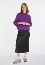 Pull ample col montant en laine  mélangée - Caly 8290