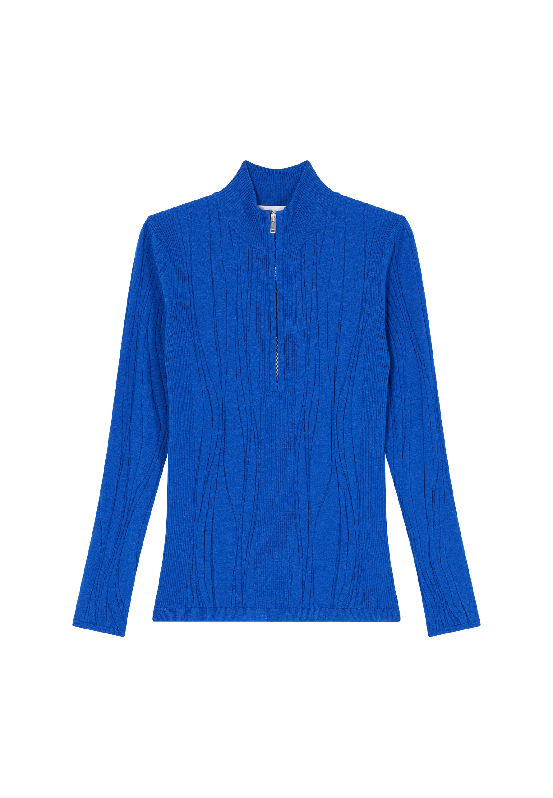 Pull col zippé en laine mélangée - Cacilda 8241