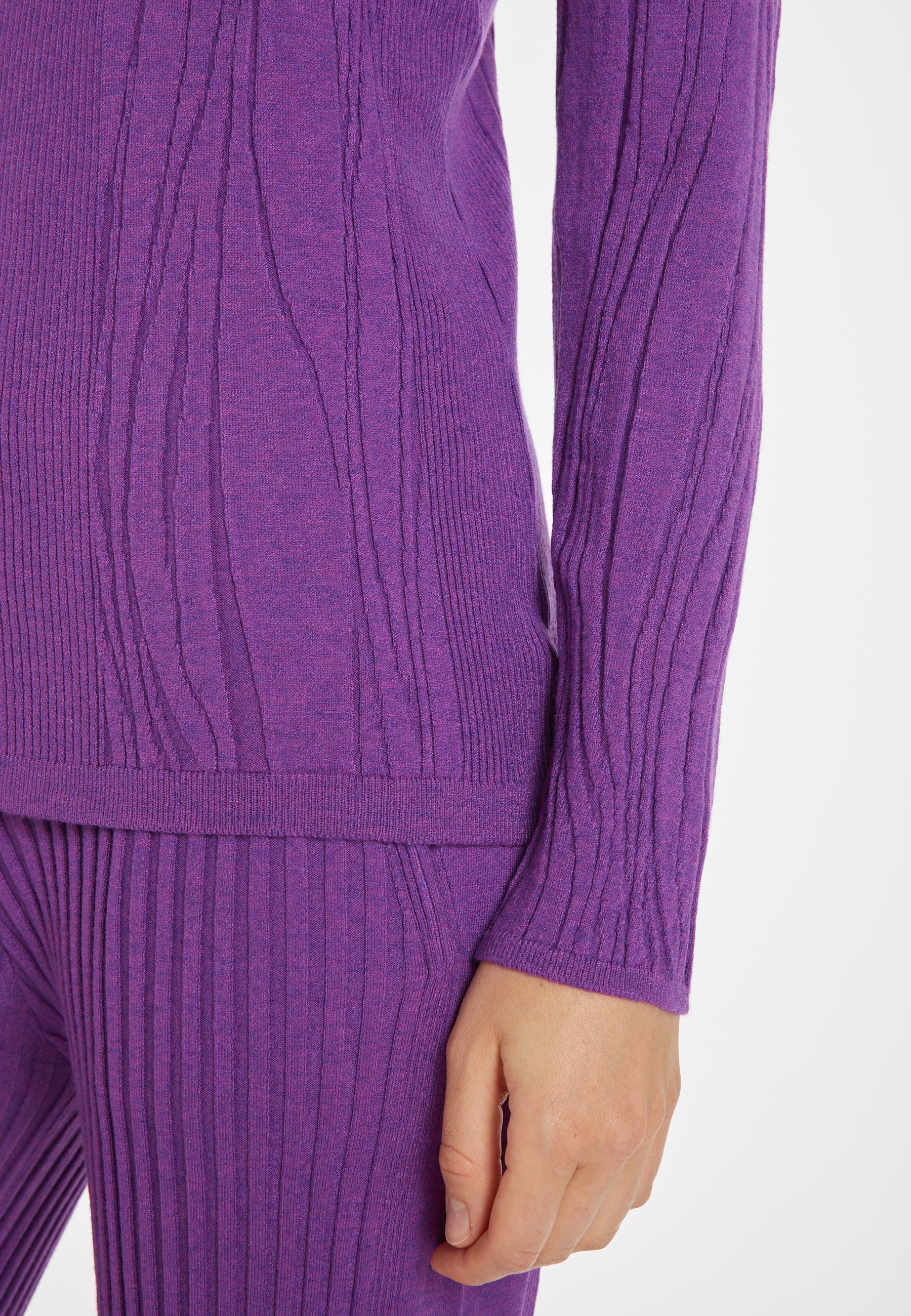 Pull col zippé en laine mélangée - Cacilda 8290