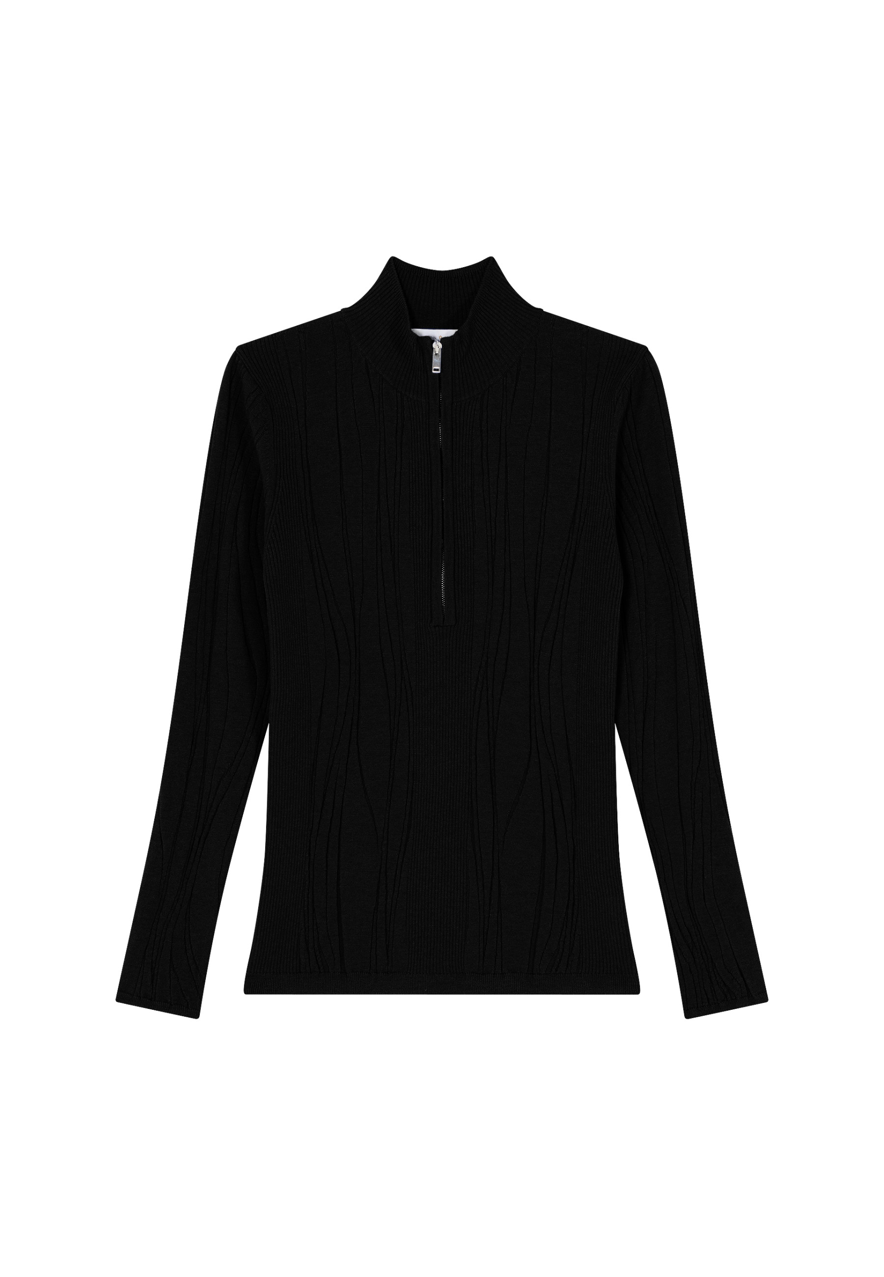 Pull col zippé en laine mélangée - Cacilda 8210