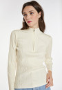 Wool blend zip-neck sweater - Cacilda