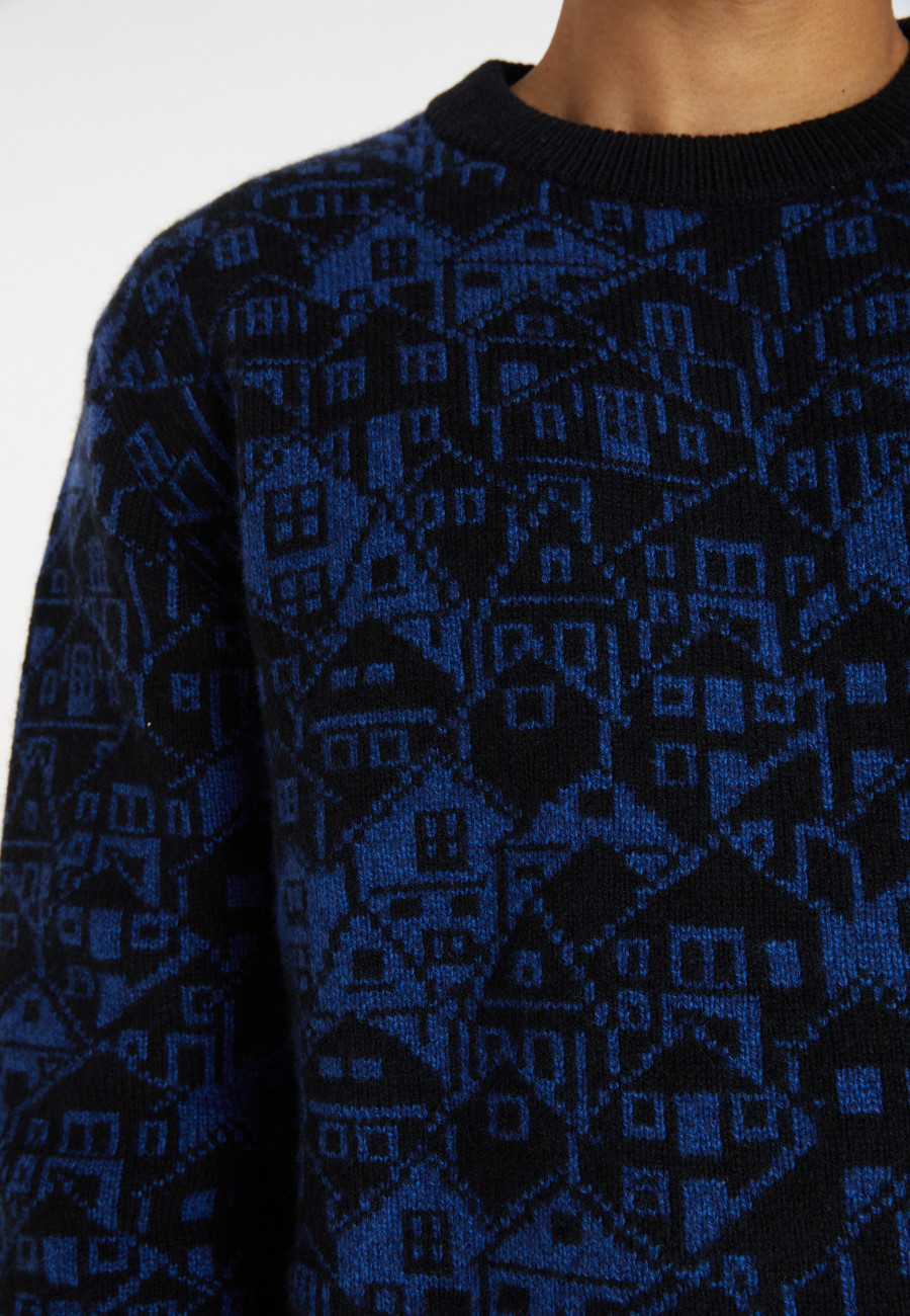 Wool and cashmere unisex sweater - Swann