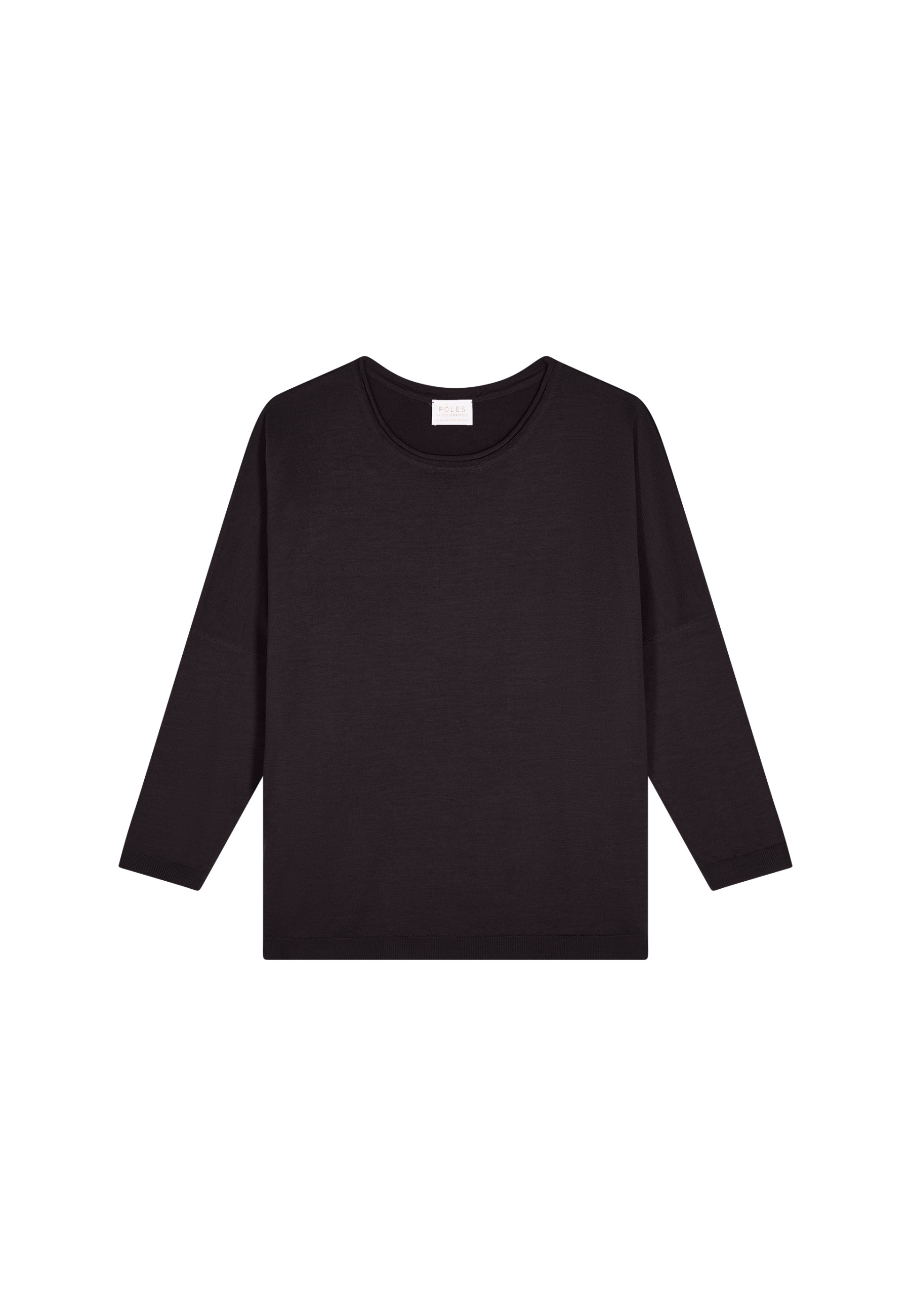 Pull ample col rond en laine mérinos - Azel