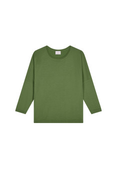 Loose-fitting round-neck sweater in merino wool - Azel