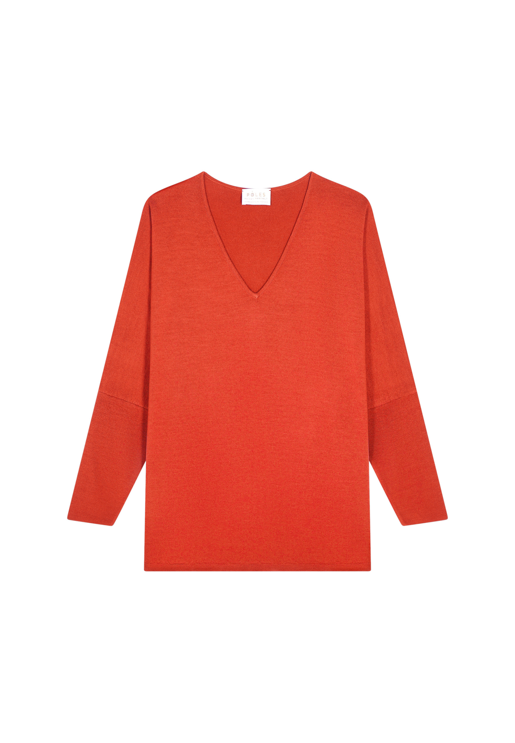 Pull manches chauve-souris en laine mérinos - Boxe