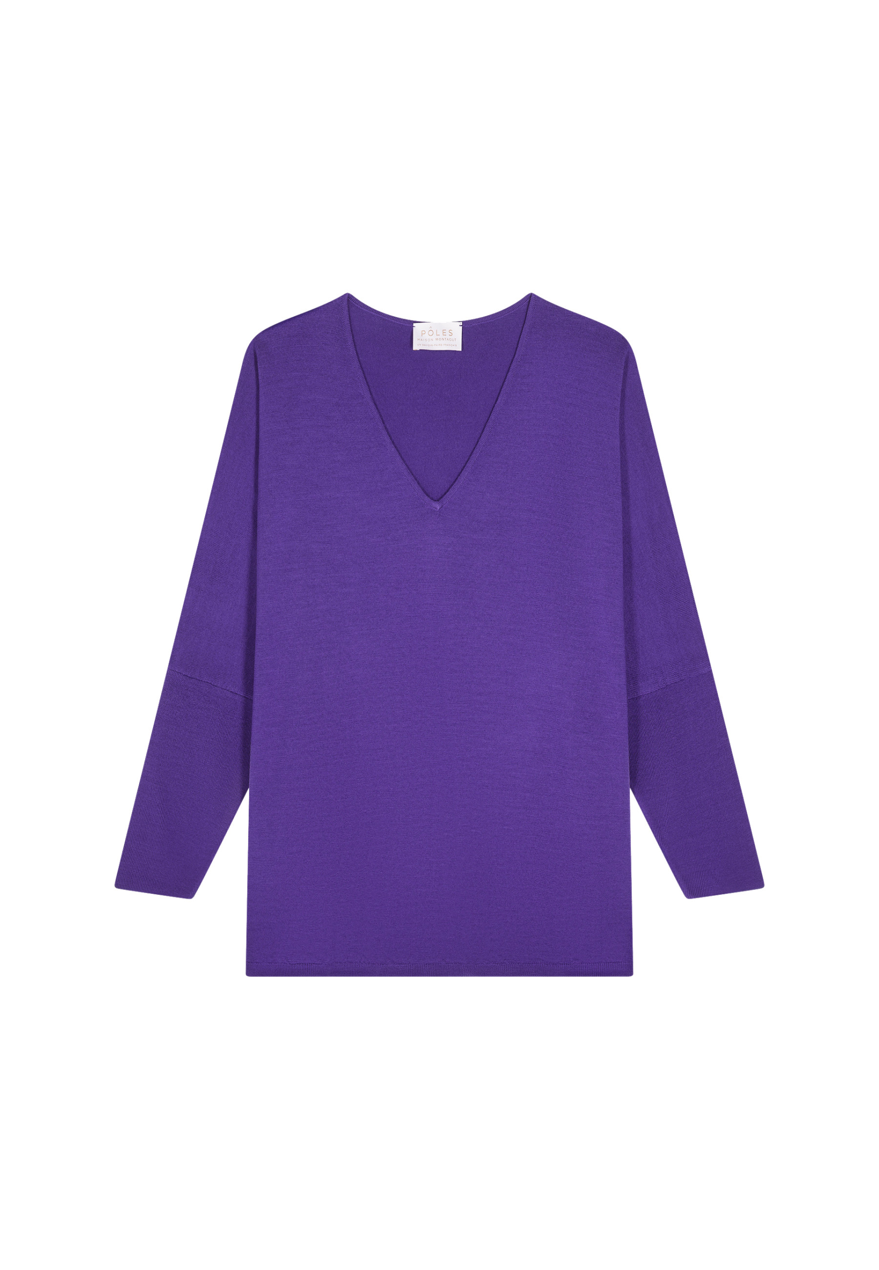 Pull manches chauve-souris en laine mérinos - Boxe