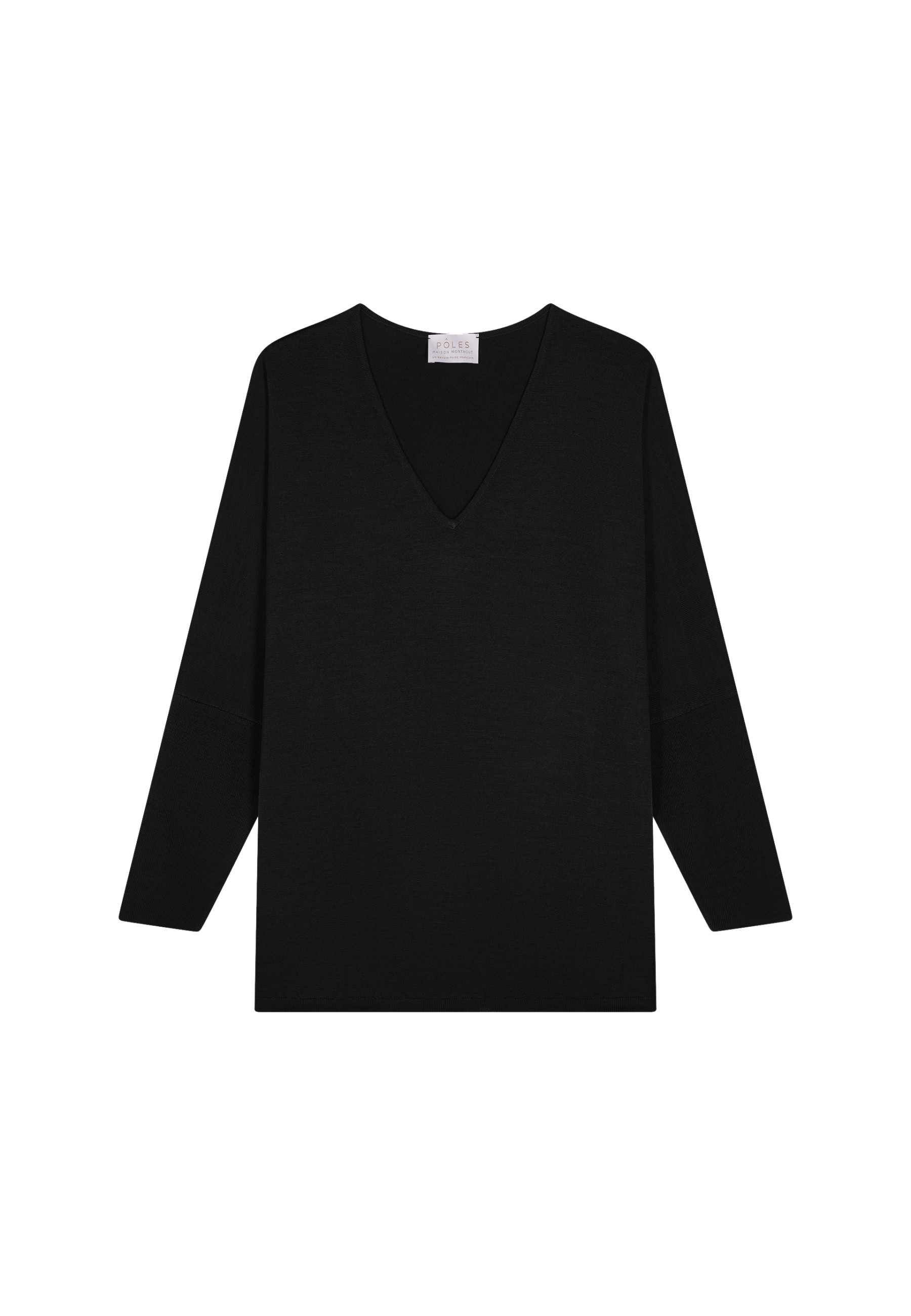 Pull manches chauve-souris en laine mérinos - Boxe