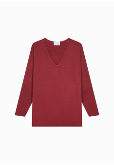 Pull manches chauve-souris en laine mérinos - Boxe