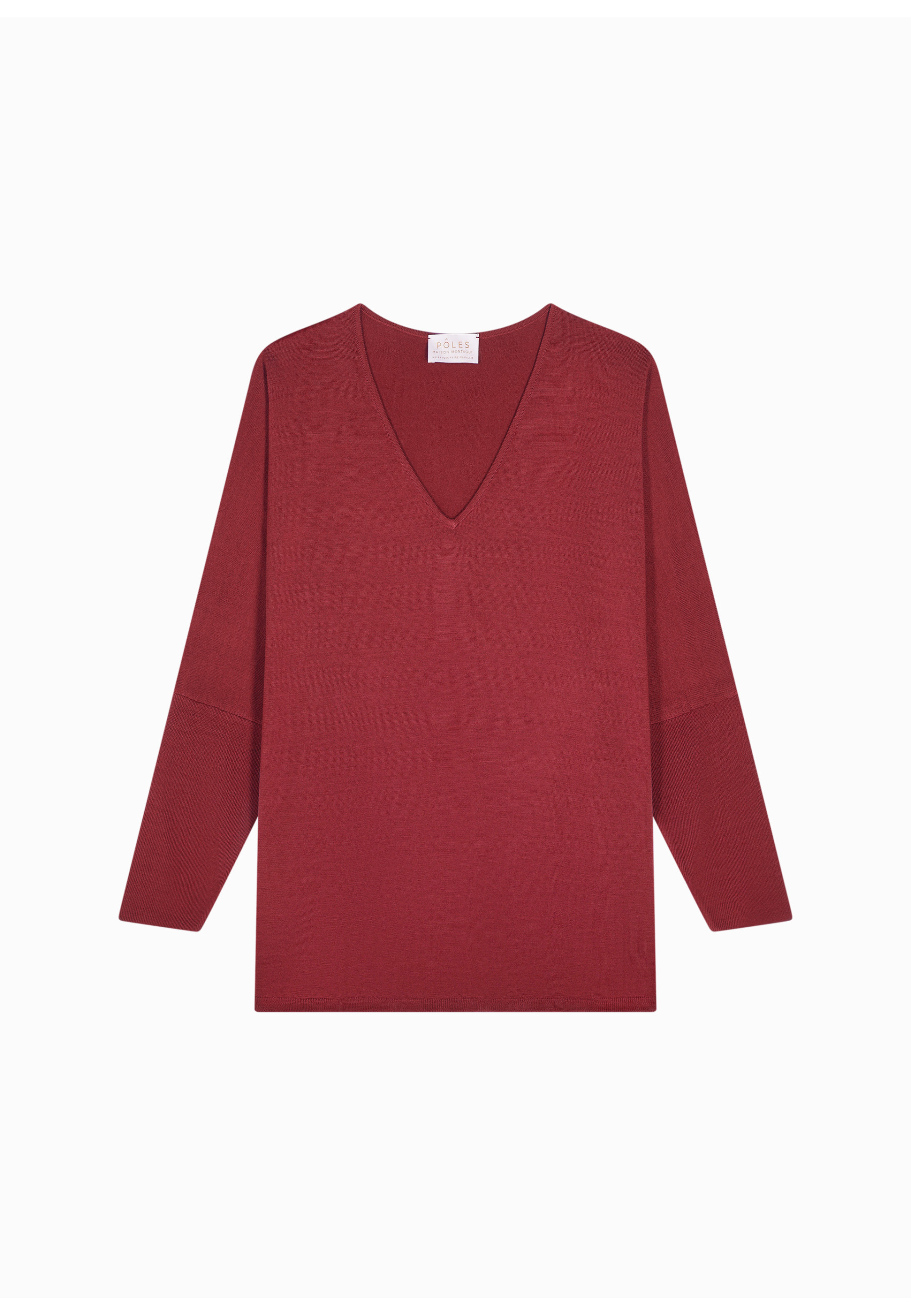 Pull manches chauve-souris en laine mérinos - Boxe