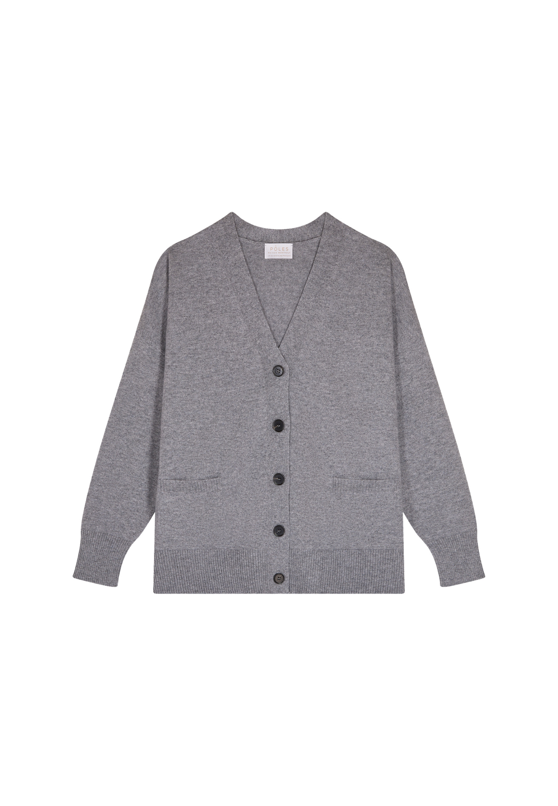 Cardigan en cachemire boutonné à poches - Ariel