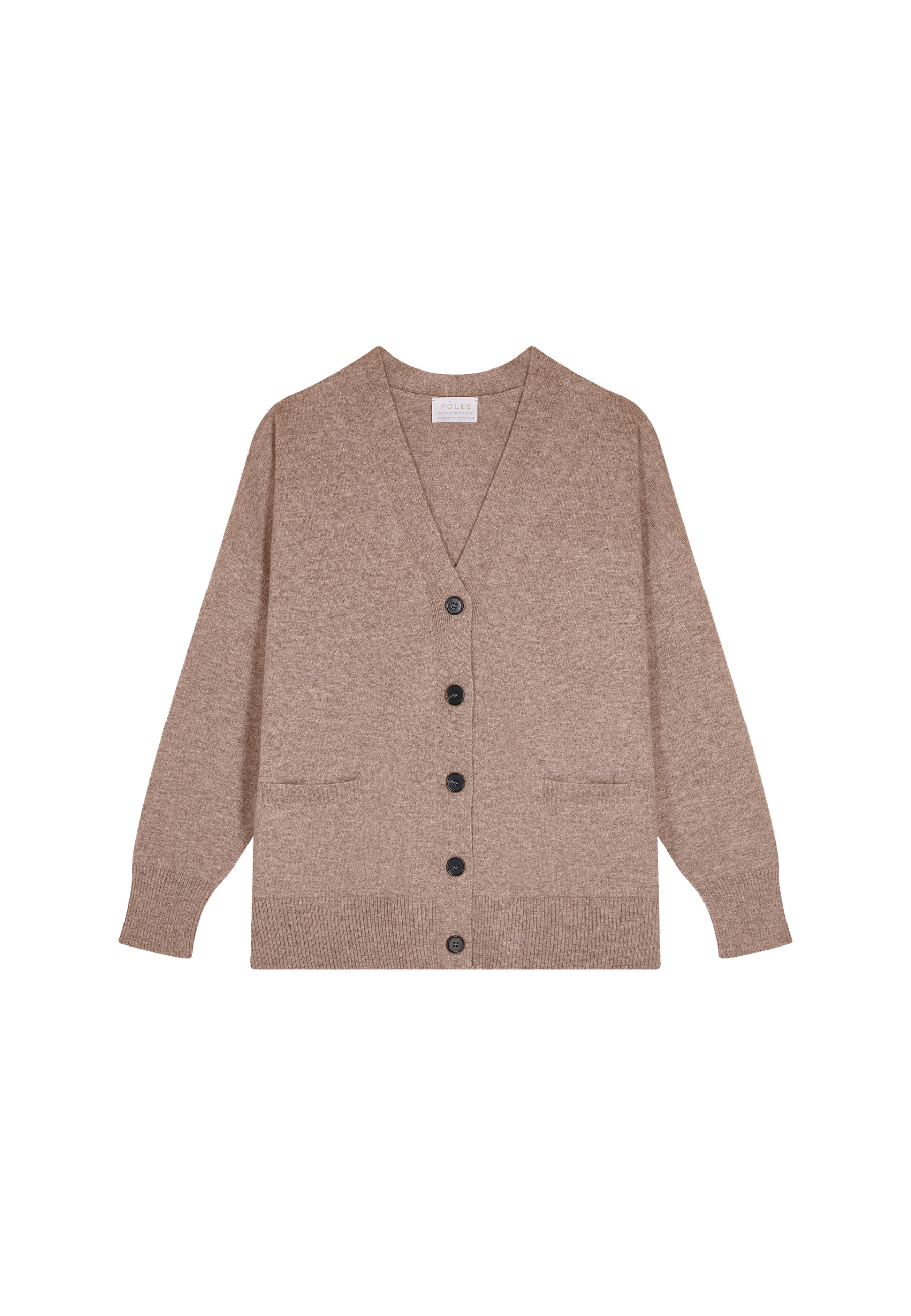 Cardigan en cachemire boutonné à poches - Ariel