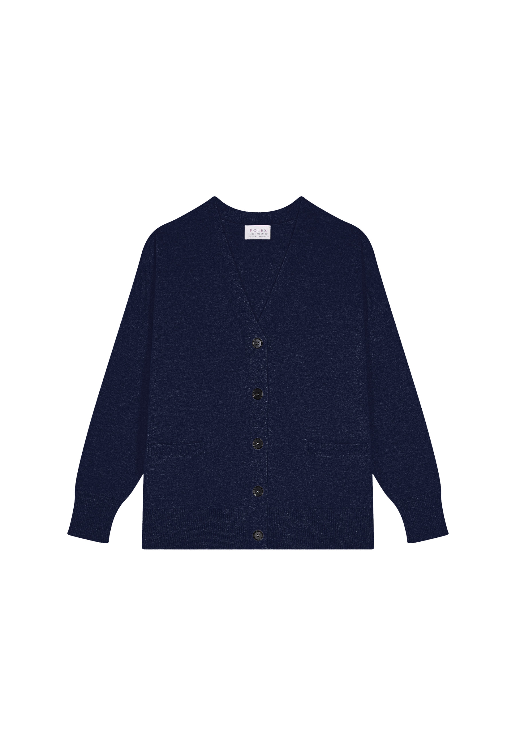 Cardigan en cachemire boutonné à poches - Ariel