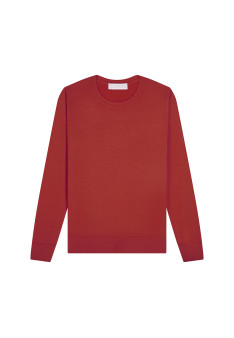 Merino wool round-neck sweater - Asena