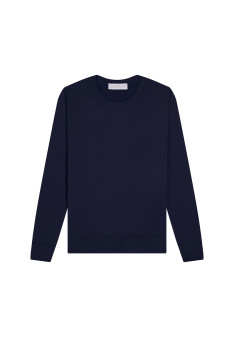 Merino wool round-neck sweater - Asena