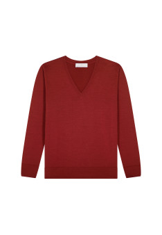 Merino wool V-neck sweater - Arya