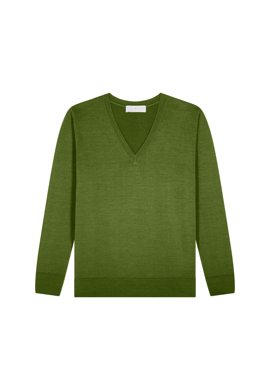 Merino wool V-neck sweater - Arya