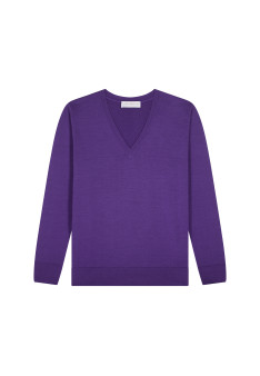 Merino wool V-neck sweater - Arya